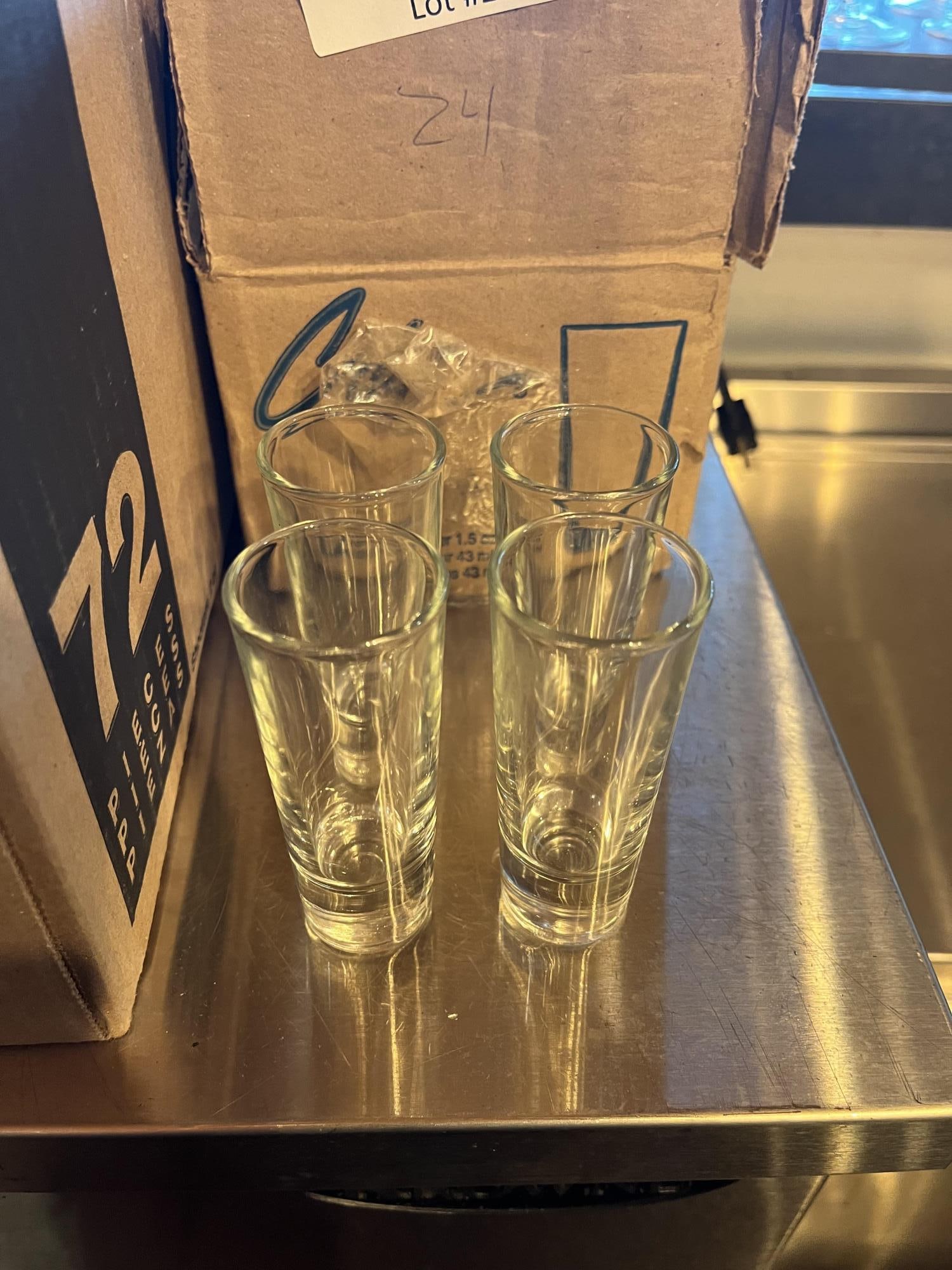 50 TALL LIBBEY SHOT GLASSES: 50 TALL LIBBEY SHOT GLASSES