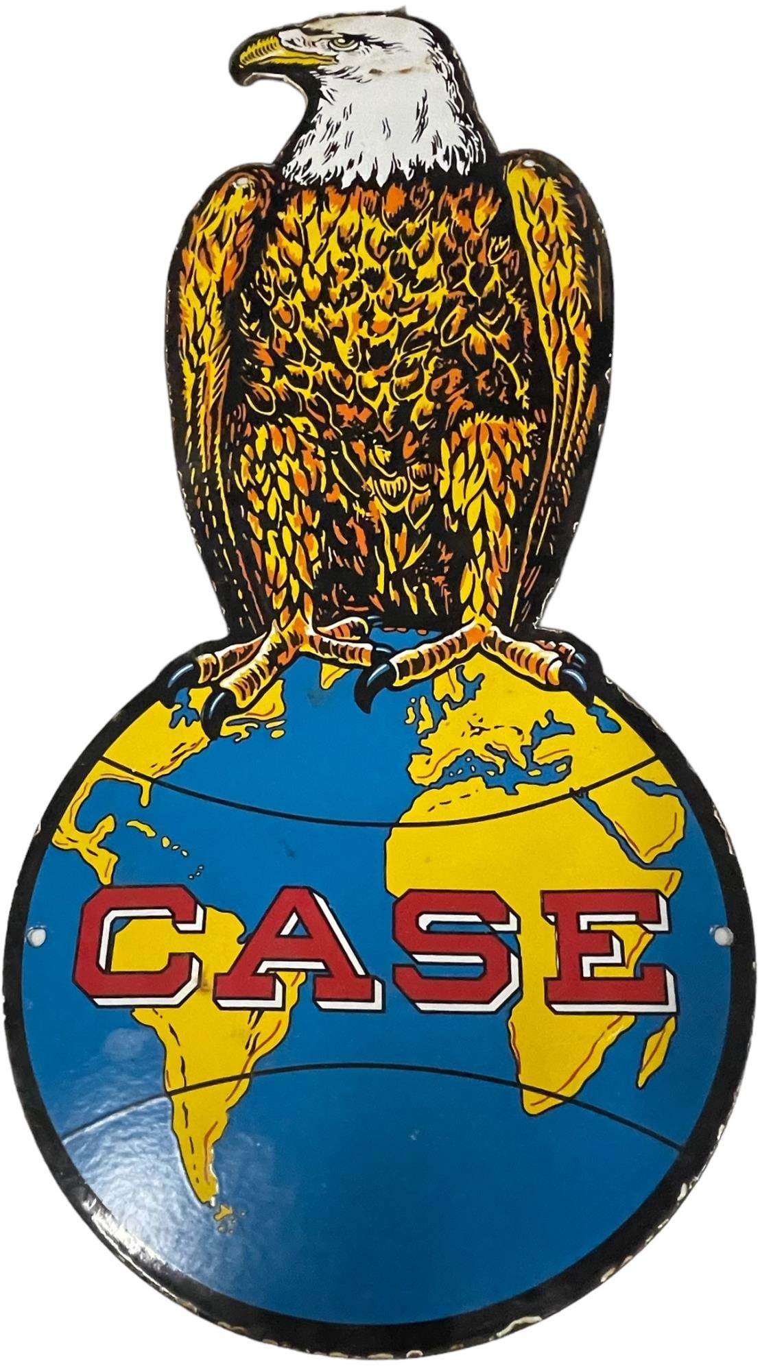 CASE EAGLE 29.5" SIGN: CASE EAGLE 29.5" SIGN. Height: 29.5 in. by Width: 12 in.