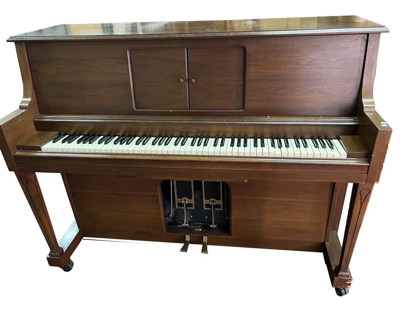 VINTAGE THE STING UPRIGHT PIANO: VINTAGE THE STING UPRIGHT PIANO. Height: 45.25 in. by Width: 60 in. by Depth: 27 in.