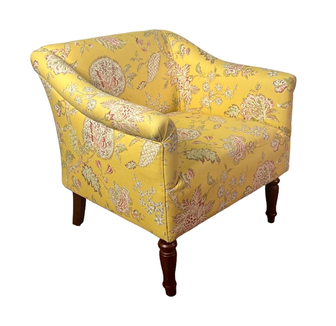 CHINOISERIE OCCASIONAL CHAIR: CHINOISERIE OCCASIONAL CHAIR Height: 30.5 in. by Width: 29 in. by Depth: 29