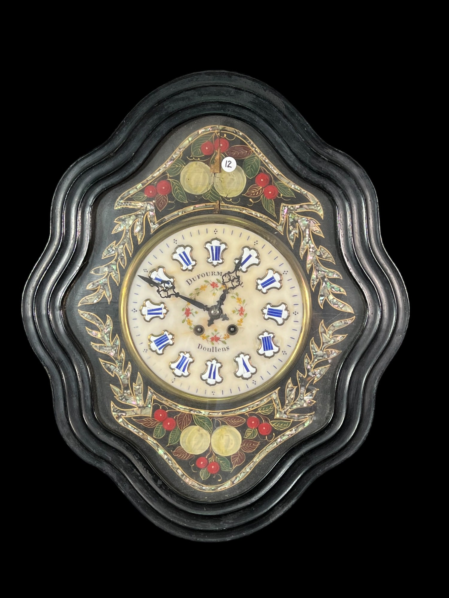 DUFOURMANTEL DOULLENS WALL CLOCK: DUFOURMANTEL DOULLENS WALL CLOCK Height: 24 in. by Width: 20 in. by Depth: 5