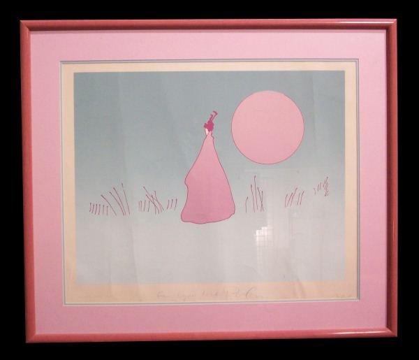 PETER MAX "FOR LYNN" PAINTING: PETER MAX "FOR LYNN" PAINTING. Height: 28 1/2 in. by Width: 33 1/2