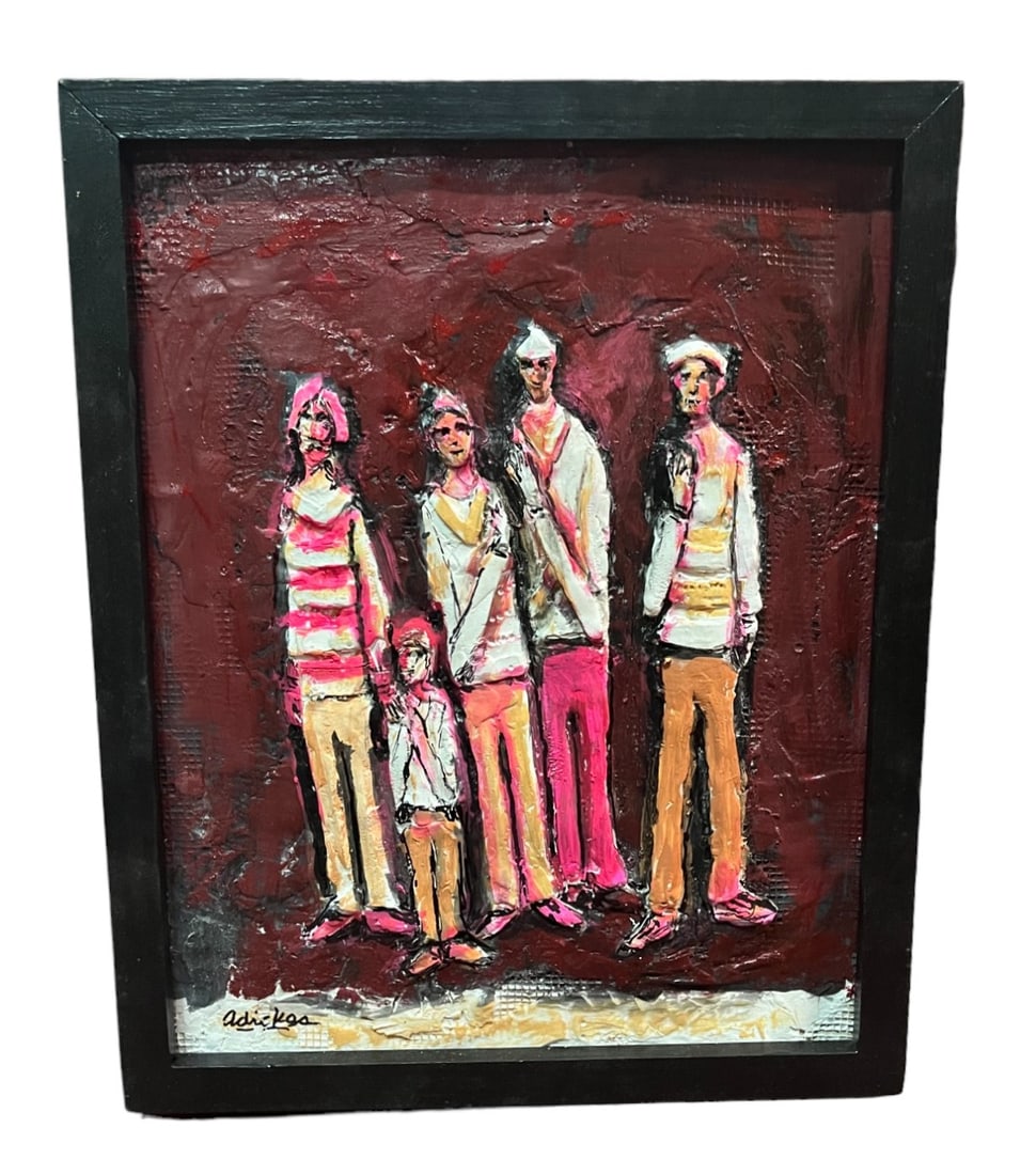 DAVID ADICKES ACRYLIC ON PANEL (1 of 4)