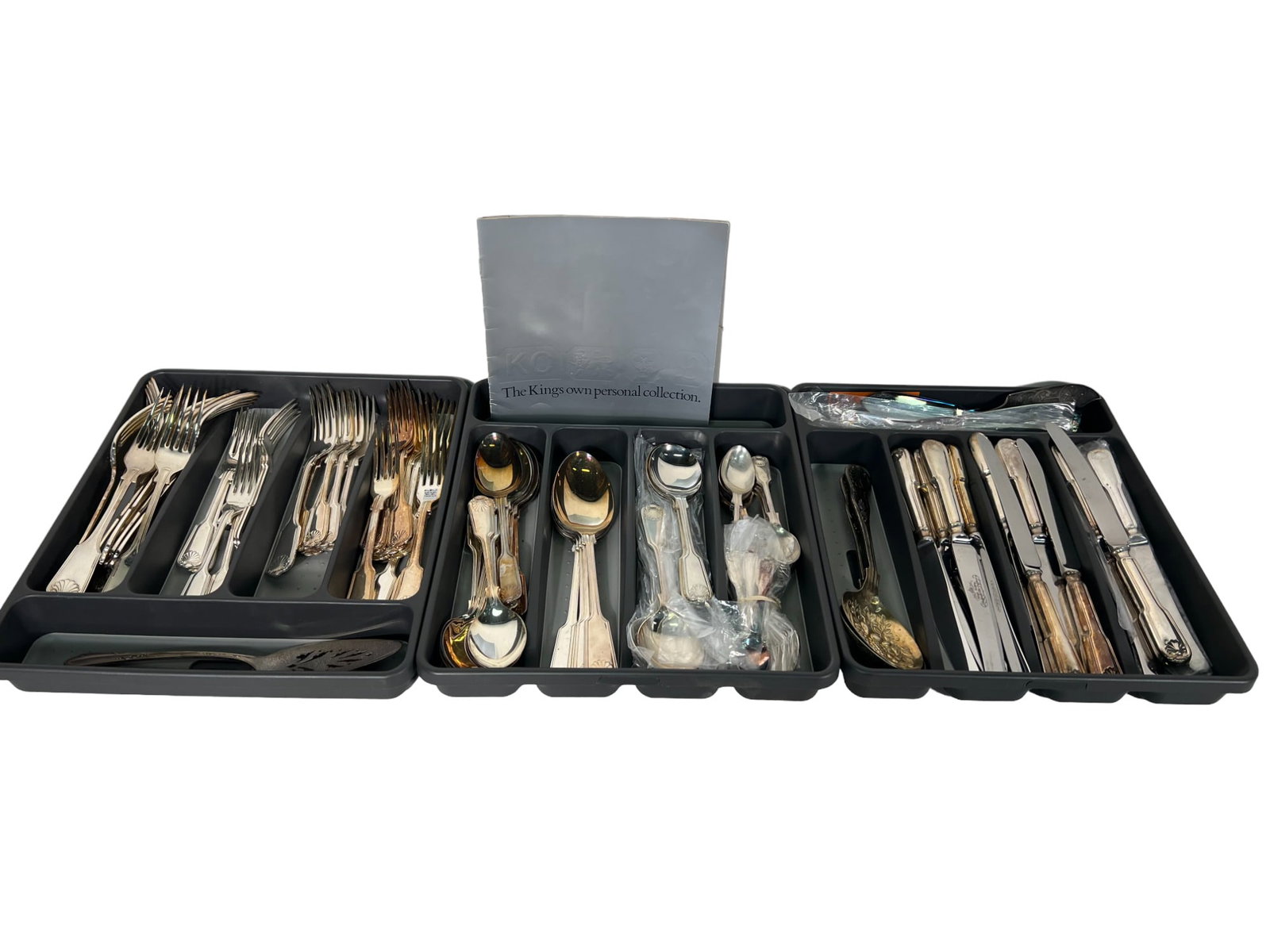 LARGE LOT OF SHEFFIELD "KINGS CUTLERY": LARGE LOT OF SHEFFIELD "KINGS CUTLERY" Height: 9 in. by Width: 9 in. by Depth: 9