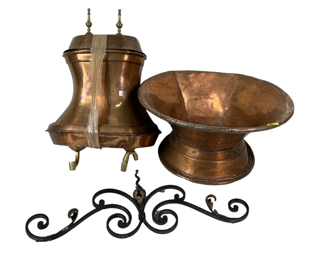 ANTIQUE FRENCH COPPER FOUNTAIN (1 of 4)