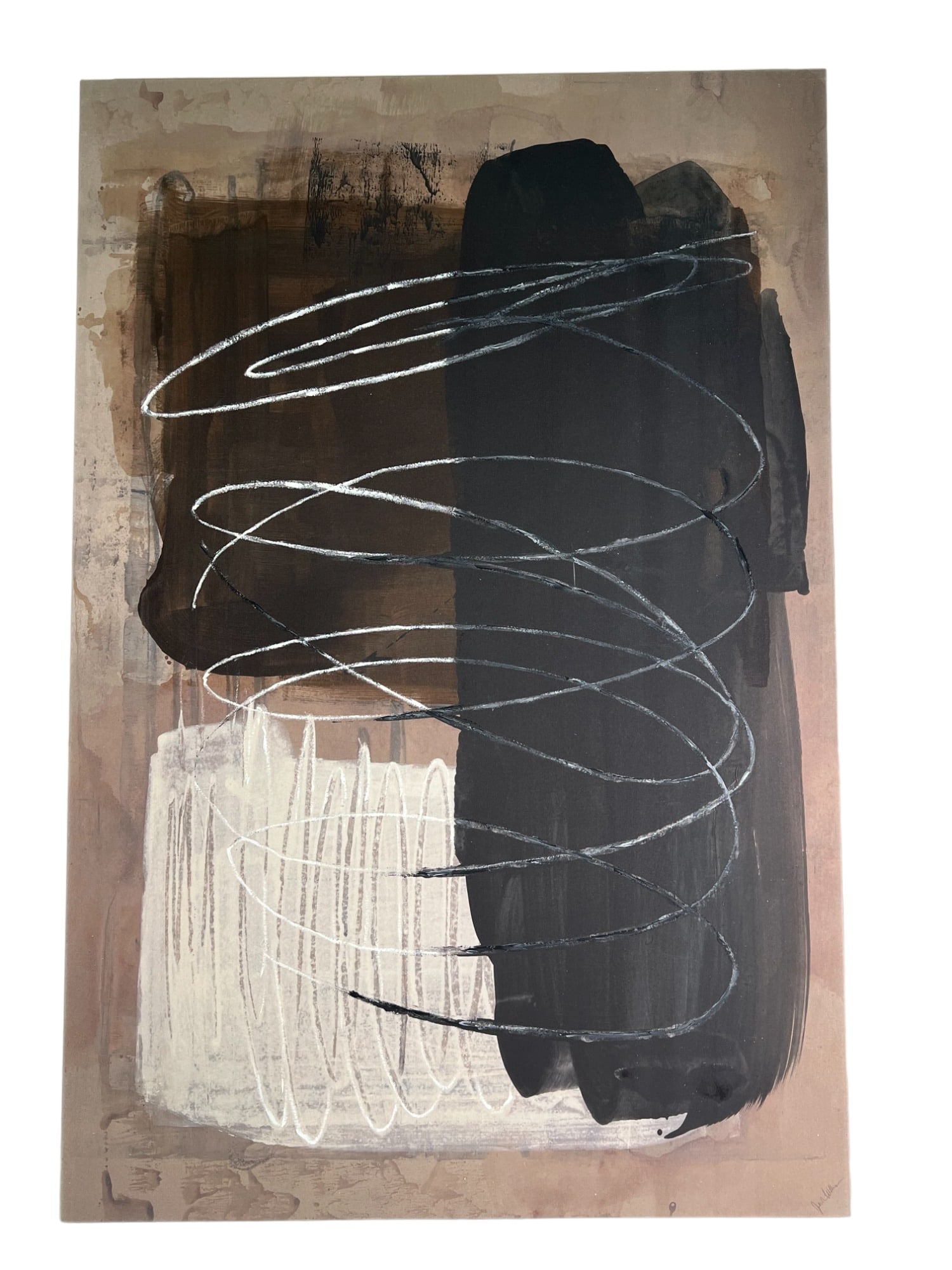 LARGE MODERN ABSTRACT PAINTING (1 of 3)