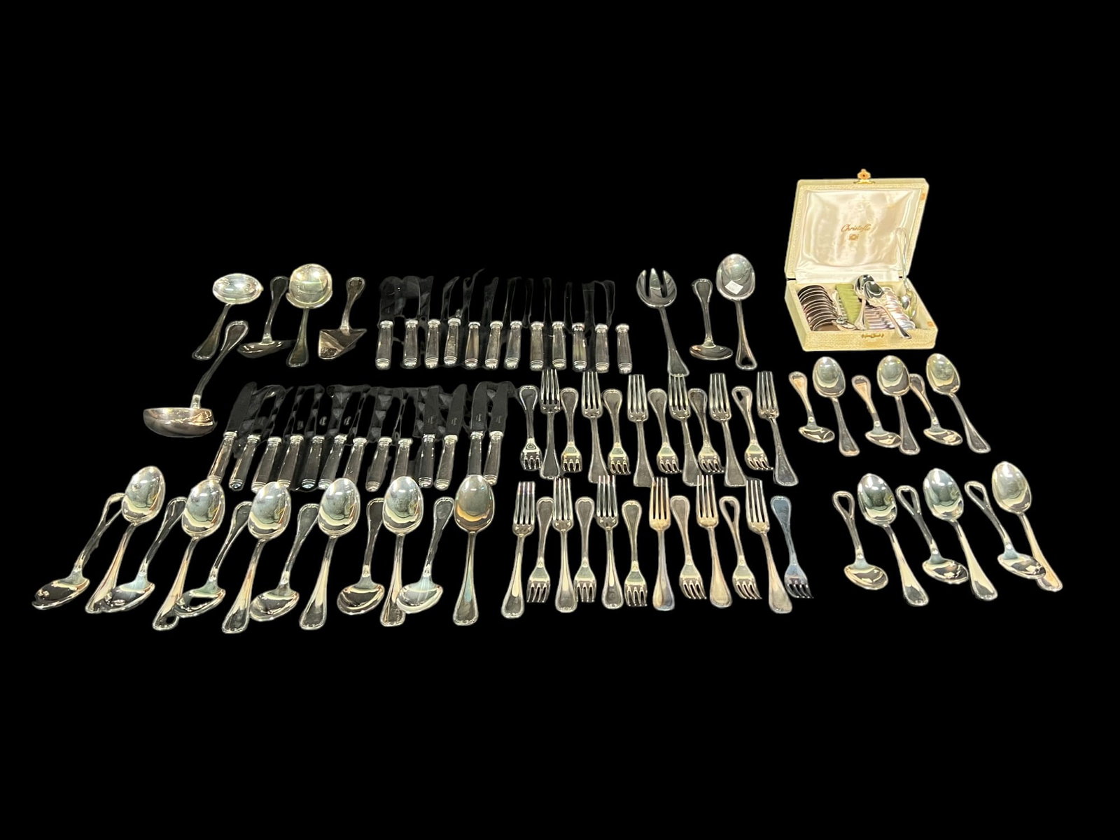 87-PIECES CHRISTOFLE PERLES FLATWARE SET (1 of 7)