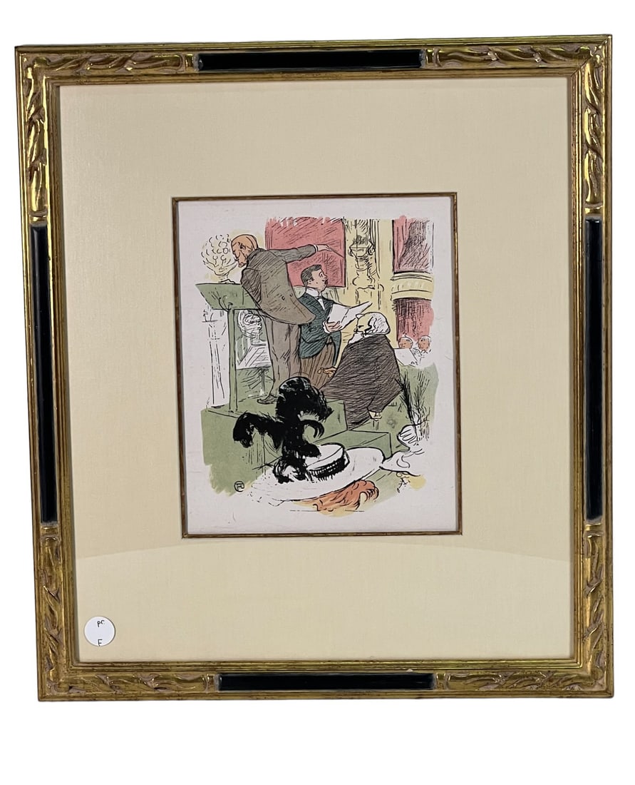 19th CENTURY TOULOUSE-LAUTREC FRANCOISE DE RIMINI": 19th CENTURY HENRI DE TOULOUSE-LAUTREC FRANCOISE DE RIMINI". Height: 22 in. by Width: 19.5 in.