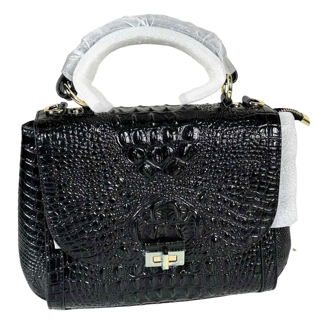 GENUINE EMBOSSED LEATHER CLUTCH BAG (1 of 3)