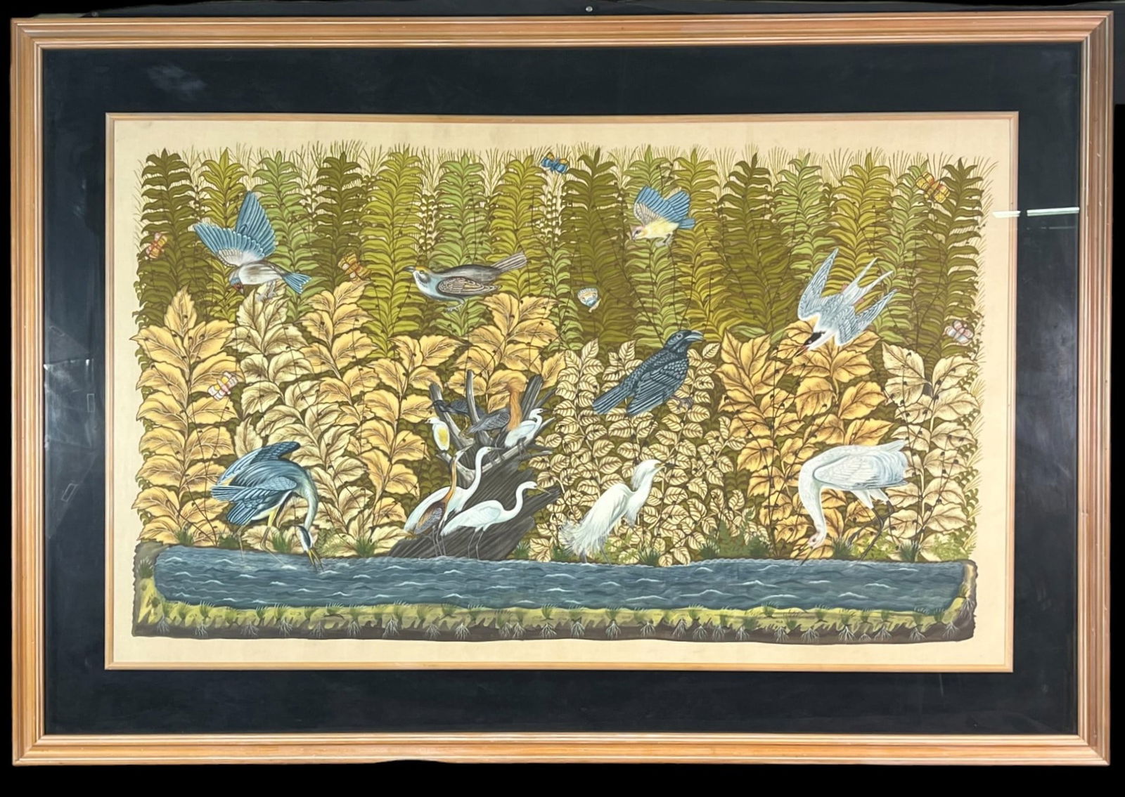BEAUTIFUL LARGE SERIGRAPH OF BIRD PARADISE (1 of 5)