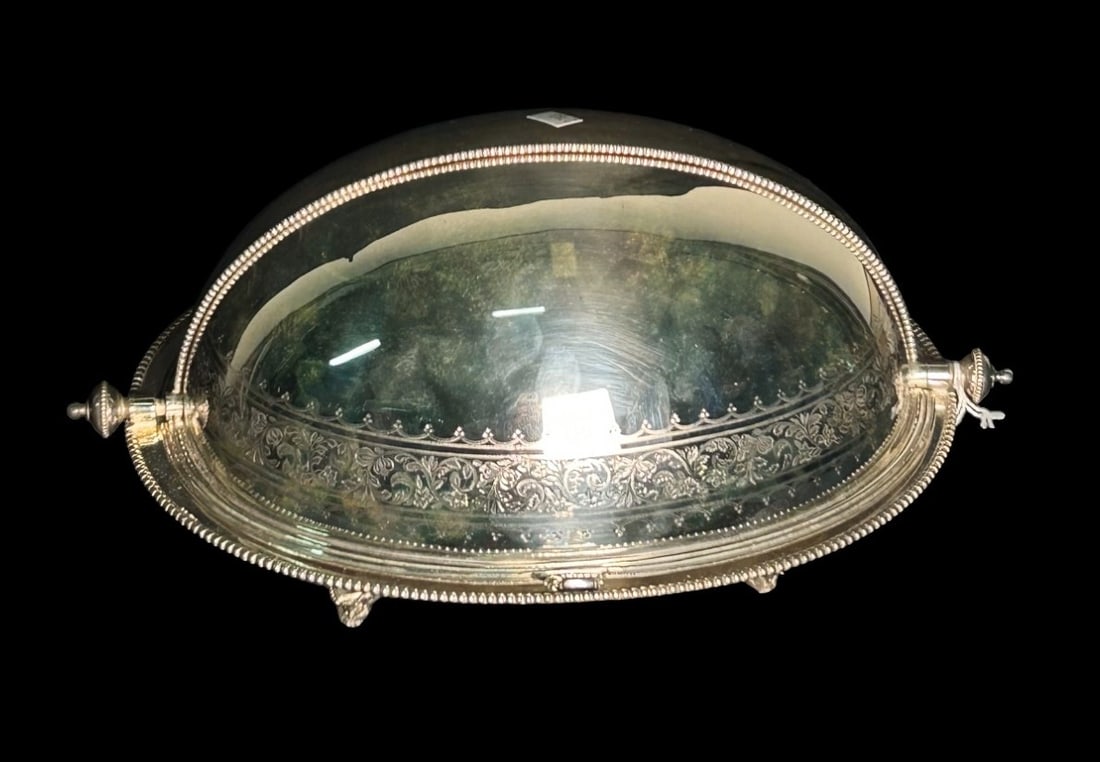 SILVER PLATE COVERED SERVING DISH CA 1880 (1 of 3)