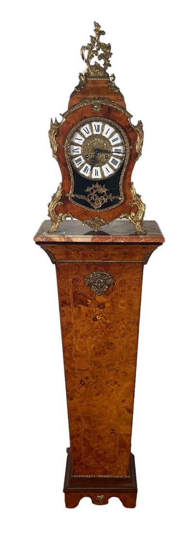 VINTAGE LOUIS XV STYLE GERMAN BOULLE MANTEL CLOCK (1 of 8)