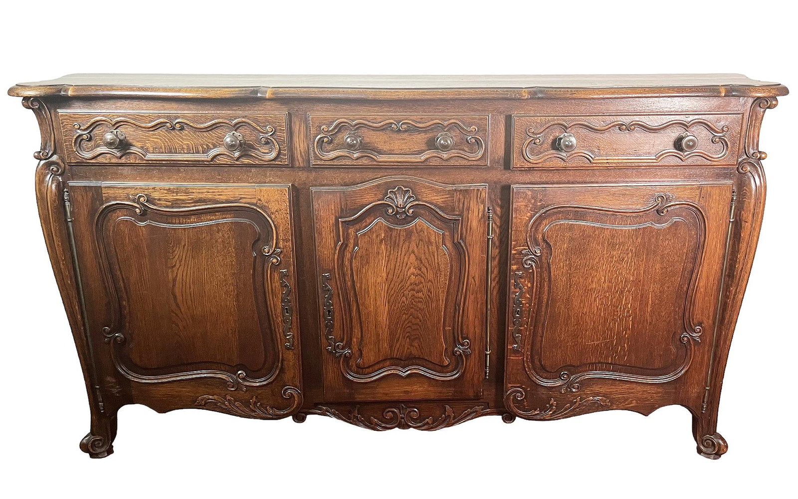 ANTIQUE COUNTRY FRENCH OAK SIDEBOARD (1 of 7)
