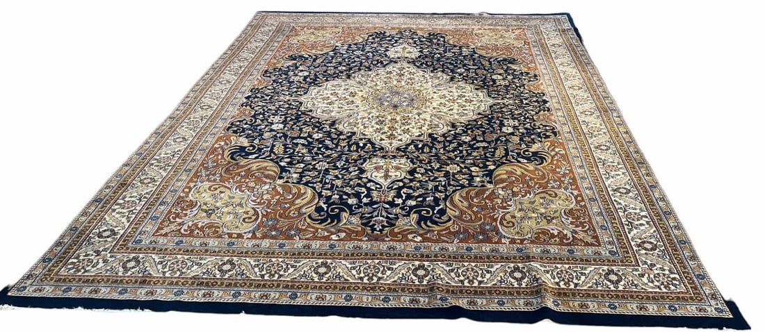 ANTIQUE PERSIAN HAND KNOTTED RUG 150 X 112 (1 of 5)