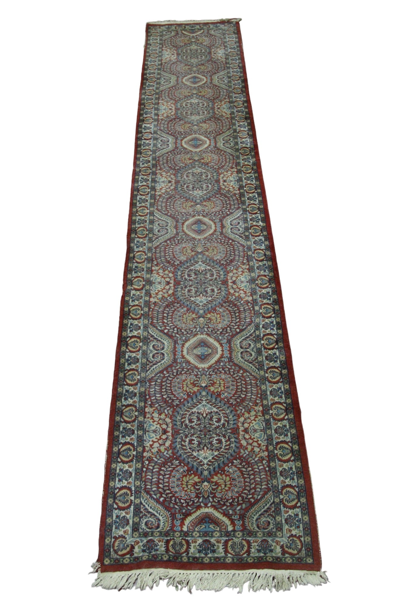 PERSIAN TABRIZ HAND KNOTTED RUNNER 192 X 31 (1 of 4)