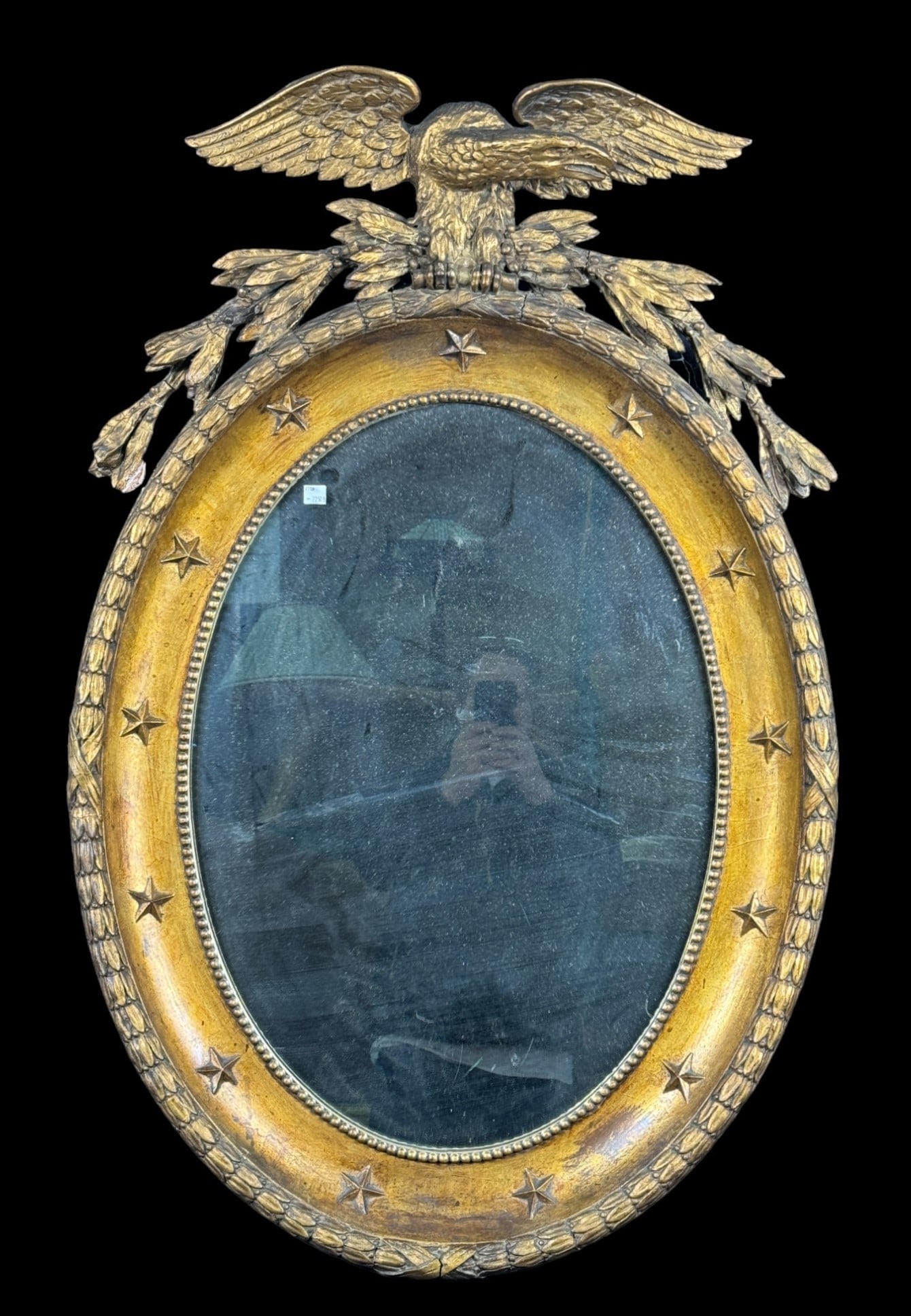 ANTIQUE AMERICAN CENTENNIAL FEDERAL MIRROR (1 of 6)