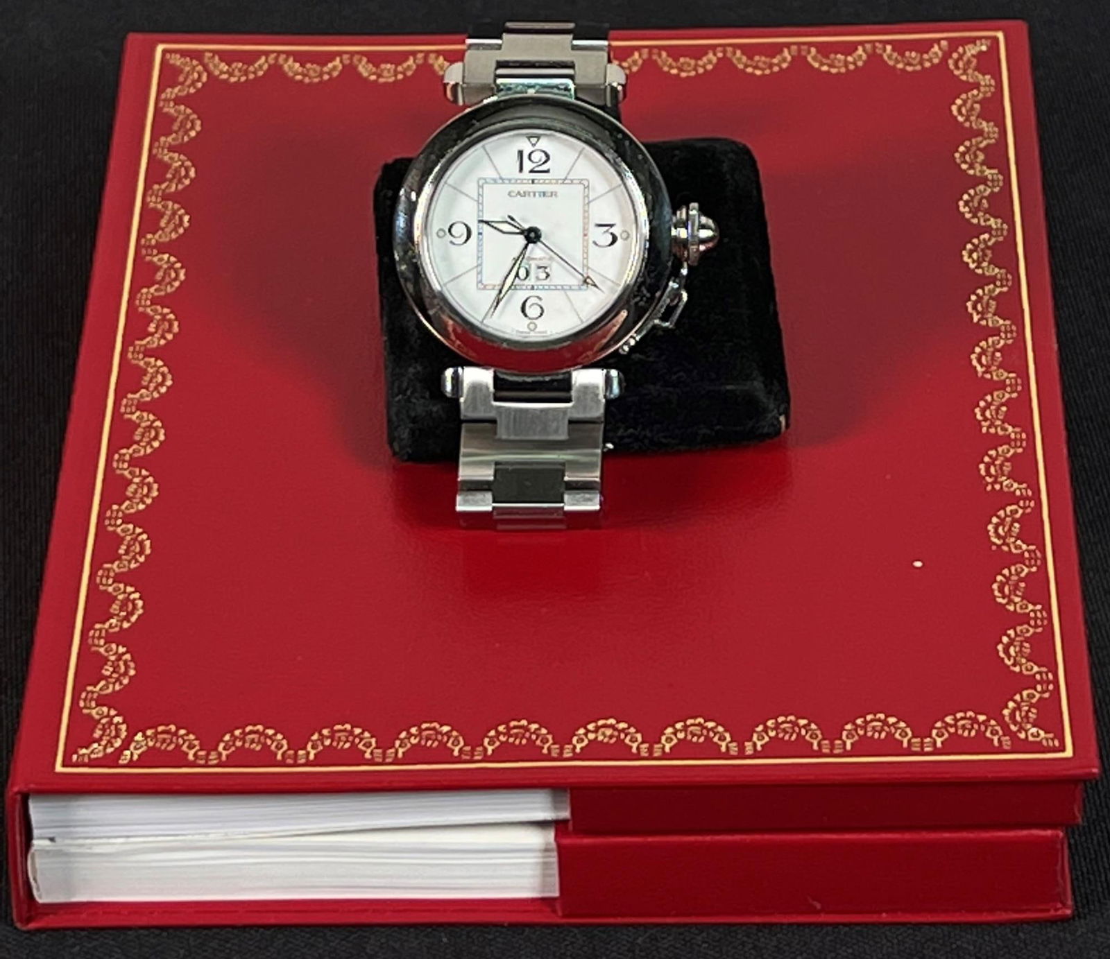 PASHA  DE CARTIER CHRONOGRAPH  MOVEMENT WATCH (1 of 4)