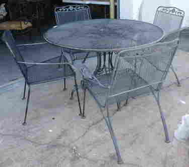 Vintage Woodard Wrought Iron Patio Furniture Sep 12 2018 Lewis Maese Antiques Auction In Tx Vintage Woodard Wrought Iron Patio, Old Iron Patio Furniture