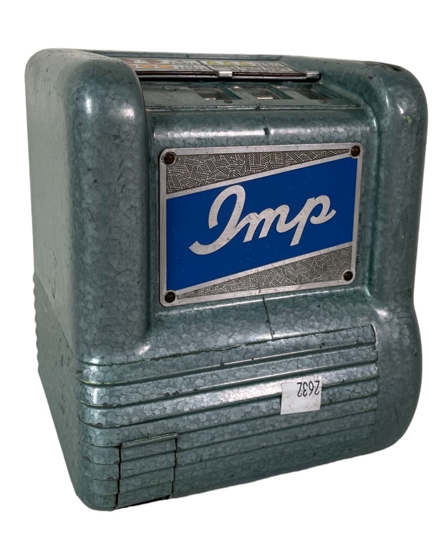 VINTAGE 1930'S TRADE STIMULATOR PENNY SLOT MACHINE: VINTAGE 1930'S TRADE STIMULATOR PENNY SLOT MACHINE Height: 6 in. by Width: 5 in. by Depth: 5