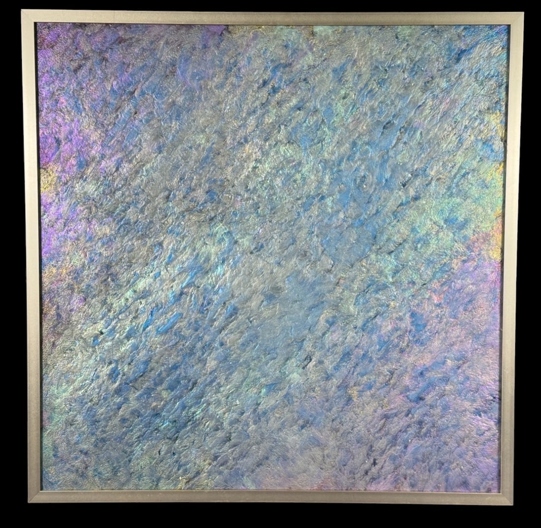 WILLIAM LLOYD ABSTRACT PAINT / EPOXY ART: WILLIAM LLOYD ABSTRACT PAINT / EPOXY ART Height: 36.25 in. by Width: 36.25 in. by Depth: 2