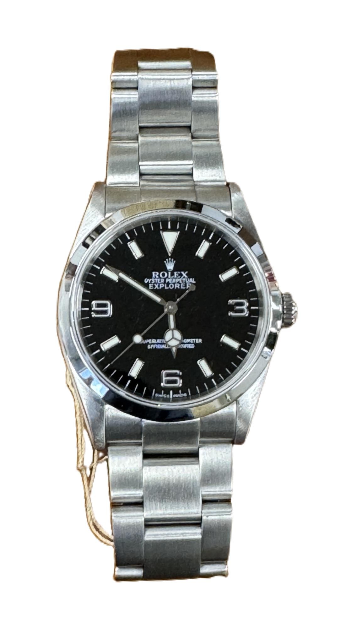 ROLEX EXPLORER BLACK DIAL: ROLEX EXPLORER BLACK DIAL SERIAL K284110