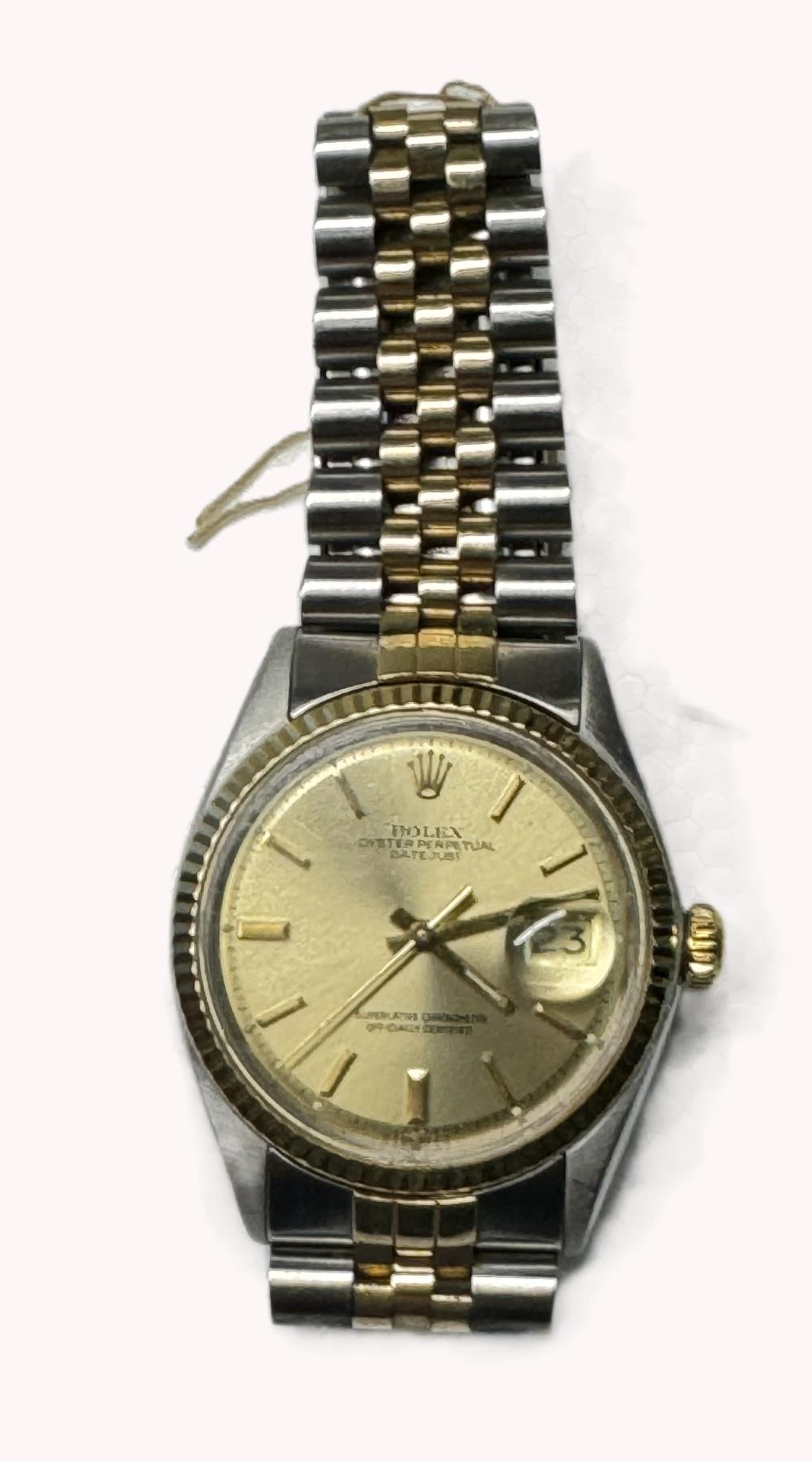 2 TONE 36mm ROLEX DATEJUST ON A JUBILEE BAND: 36mm ROLEX DATEJUST 2 TONE ON A JUBILEE BAND SERIAL 2915446