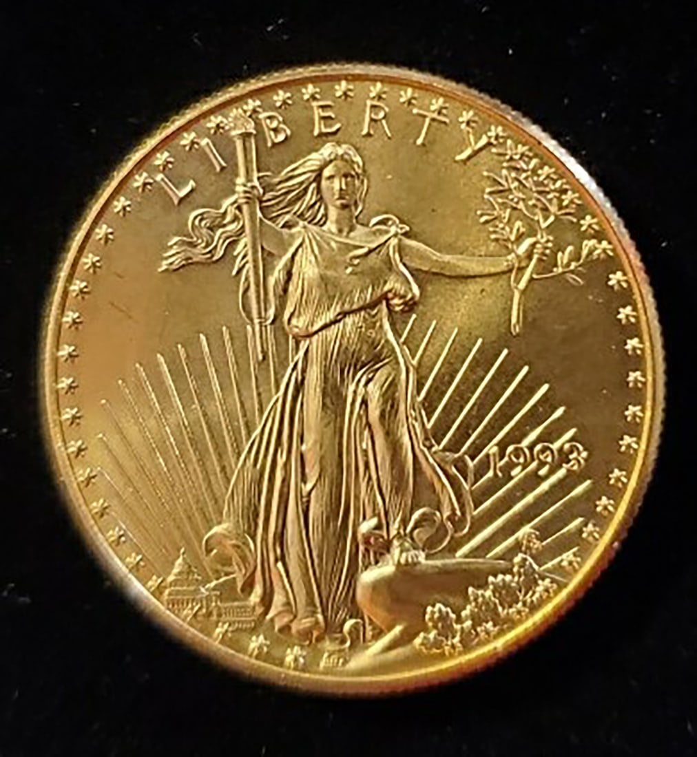 1 OZ GOLD EAGLE COIN 1993: 1 OZ GOLD EAGLE COIN 1993