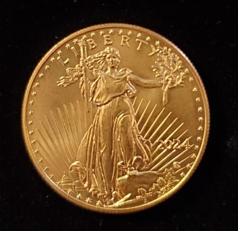 1 OZ GOLD EAGLE COIN 2024 NEW DESIGN: 1 OZ GOLD EAGLE COIN 2024 NEW DESIGN