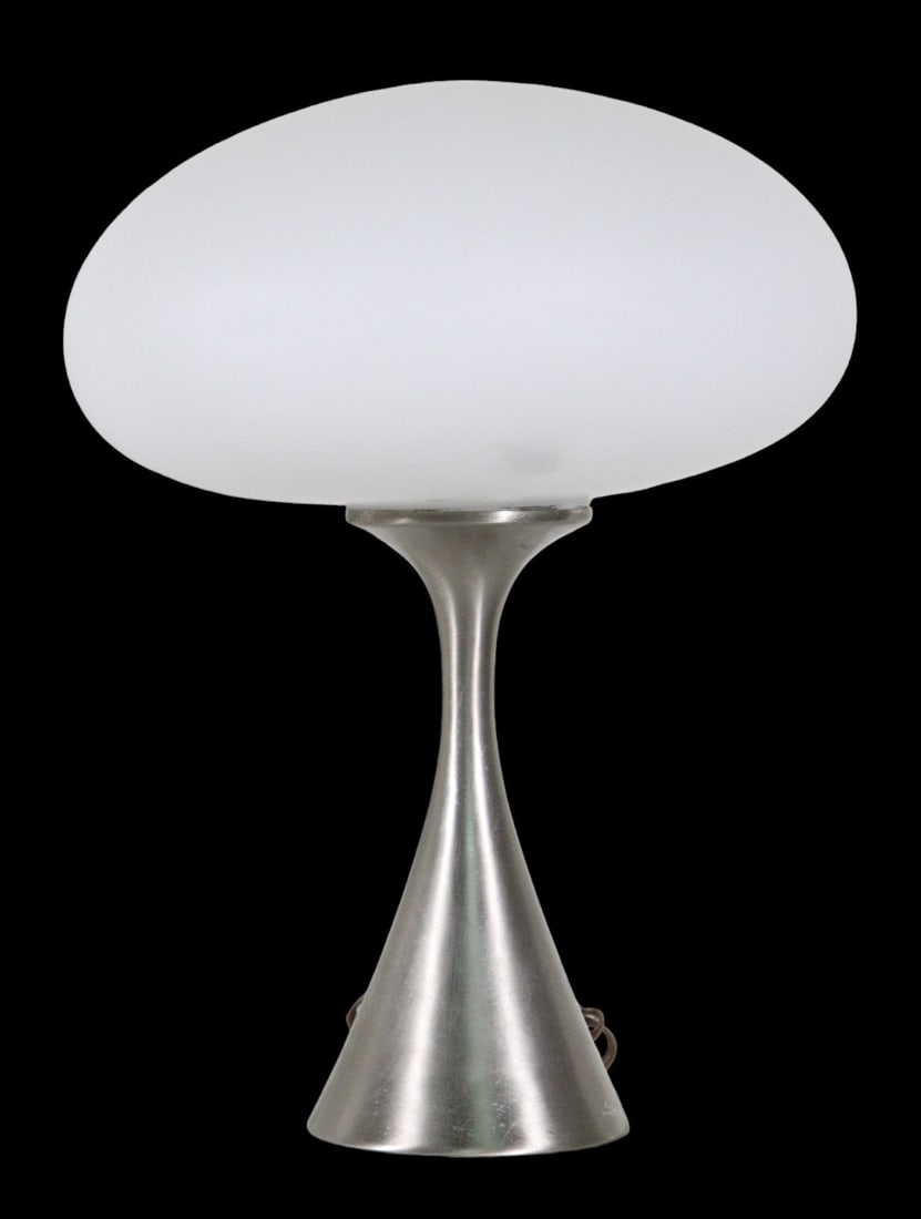 MID-CENTURY LAUREL MUSHROOM LAMP: MID-CENTURY LAUREL MUSHROOM LAMP. GENUINE BILL CURRY DESIGN. Height: 17 in. by Width: 12.5 in. by Depth: 12.5 in.