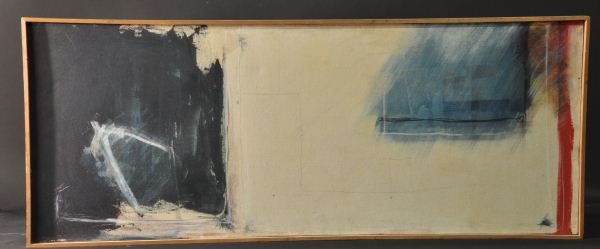 ABSTRACT ACRYLLIC ON CANVAS BY JOHN MATA: ABSTRACT ACRYLLIC ON CANVAS BY JOHN MATA Height: 21 in. by Width: 54 in. by Depth: 4 IN.