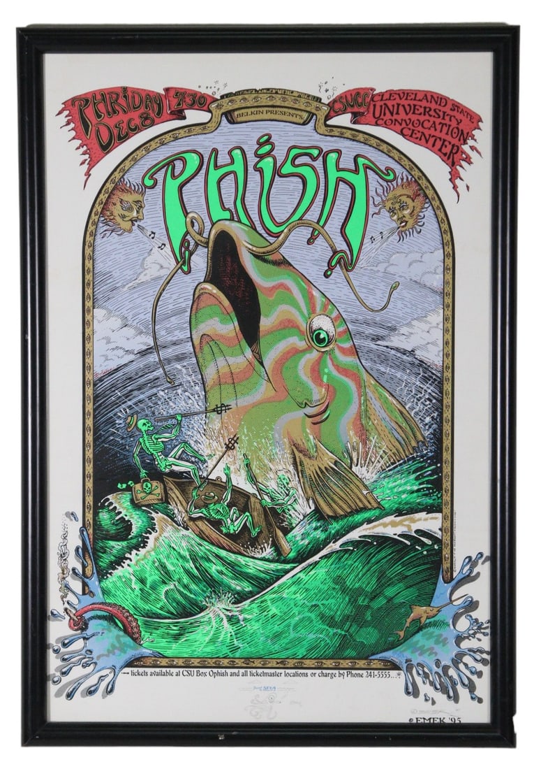 EMEK PHISH 1995 ART PRINT ARTIST SIGNED (1 of 7)