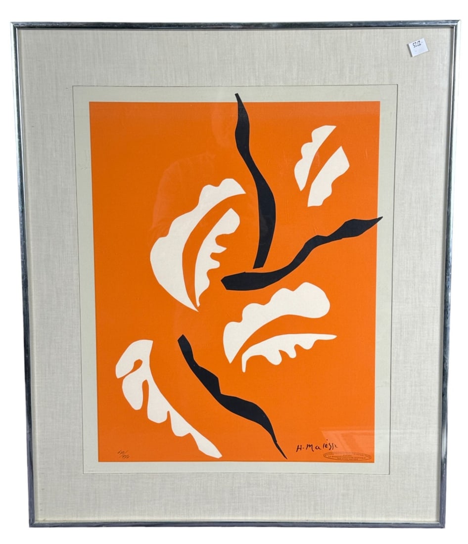1970's MATISSE ABSTRACT LITHOGRAPH 671/975 (1 of 4)