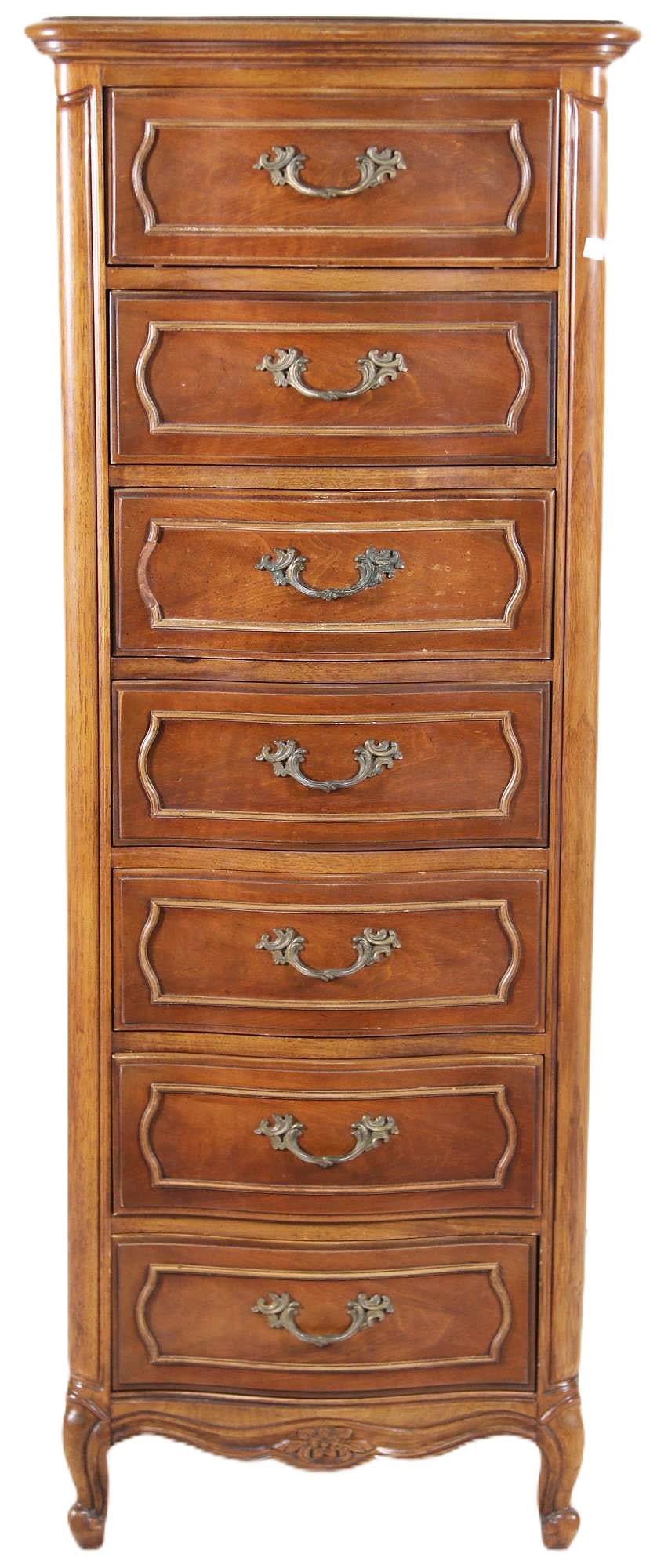 THOMASVILLE LINGERIE CHEST OF DOORS: THOMASVILLE LINGERIE CHEST OF DOORS. Height: 57 1/2 in. by Width: 22 in. by Depth: 17 in.