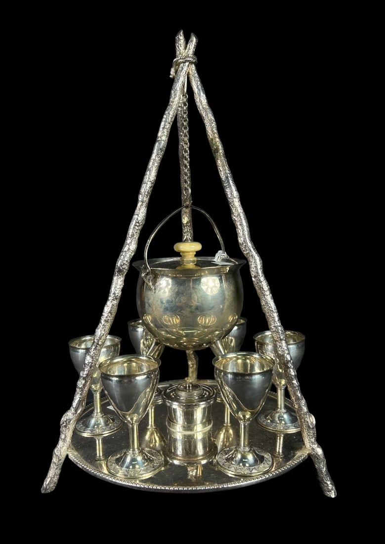 SILVER PLATE EGG CODDLER SET (1 of 4)