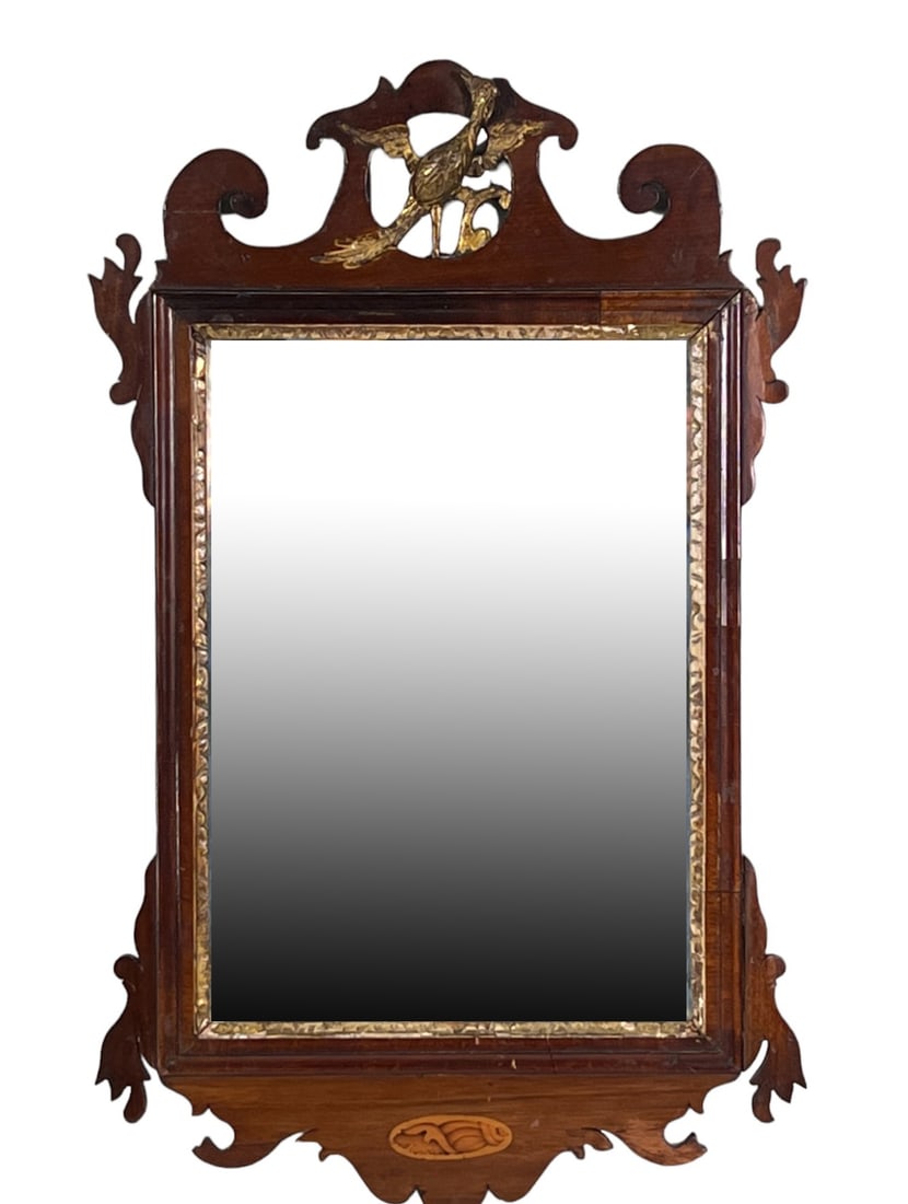 19th CENTURY CHIPPENDALE MIRROR (1 of 5)