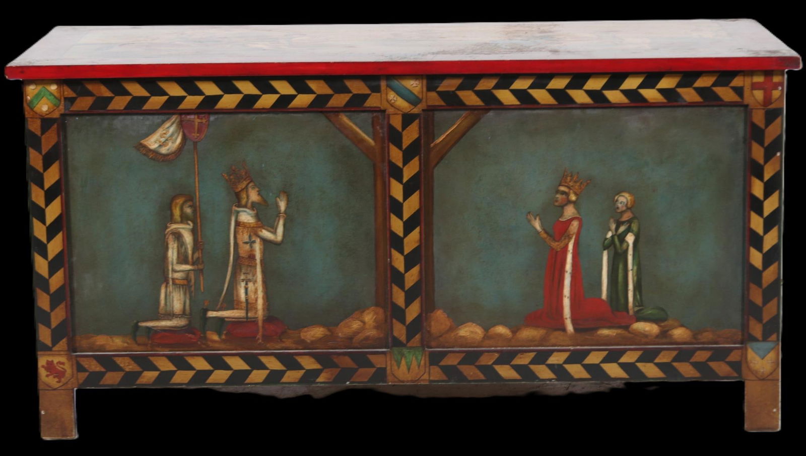 HAND PAINTED TRUNK (1 of 5)