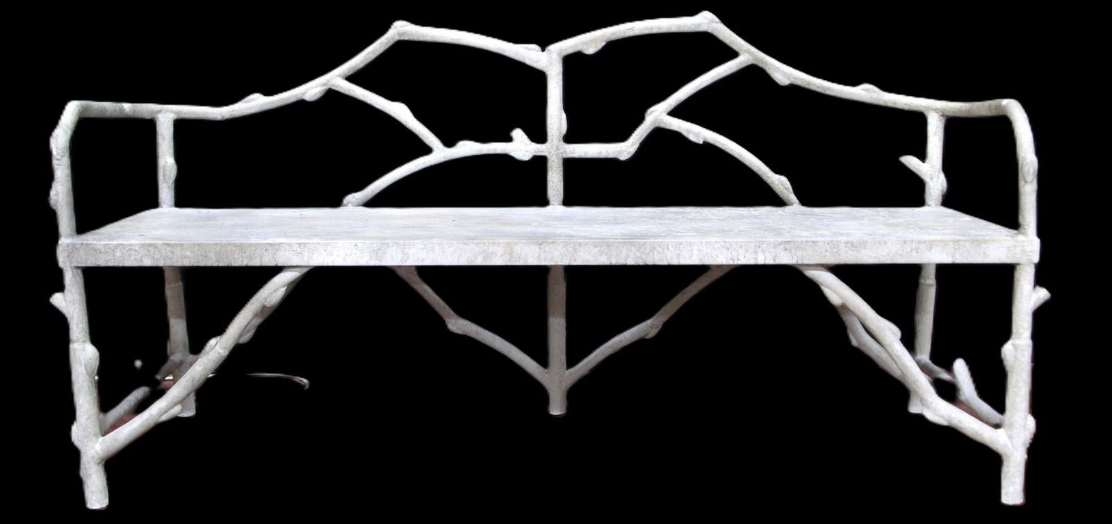 FAUX BOIS METAL BENCH (1 of 4)