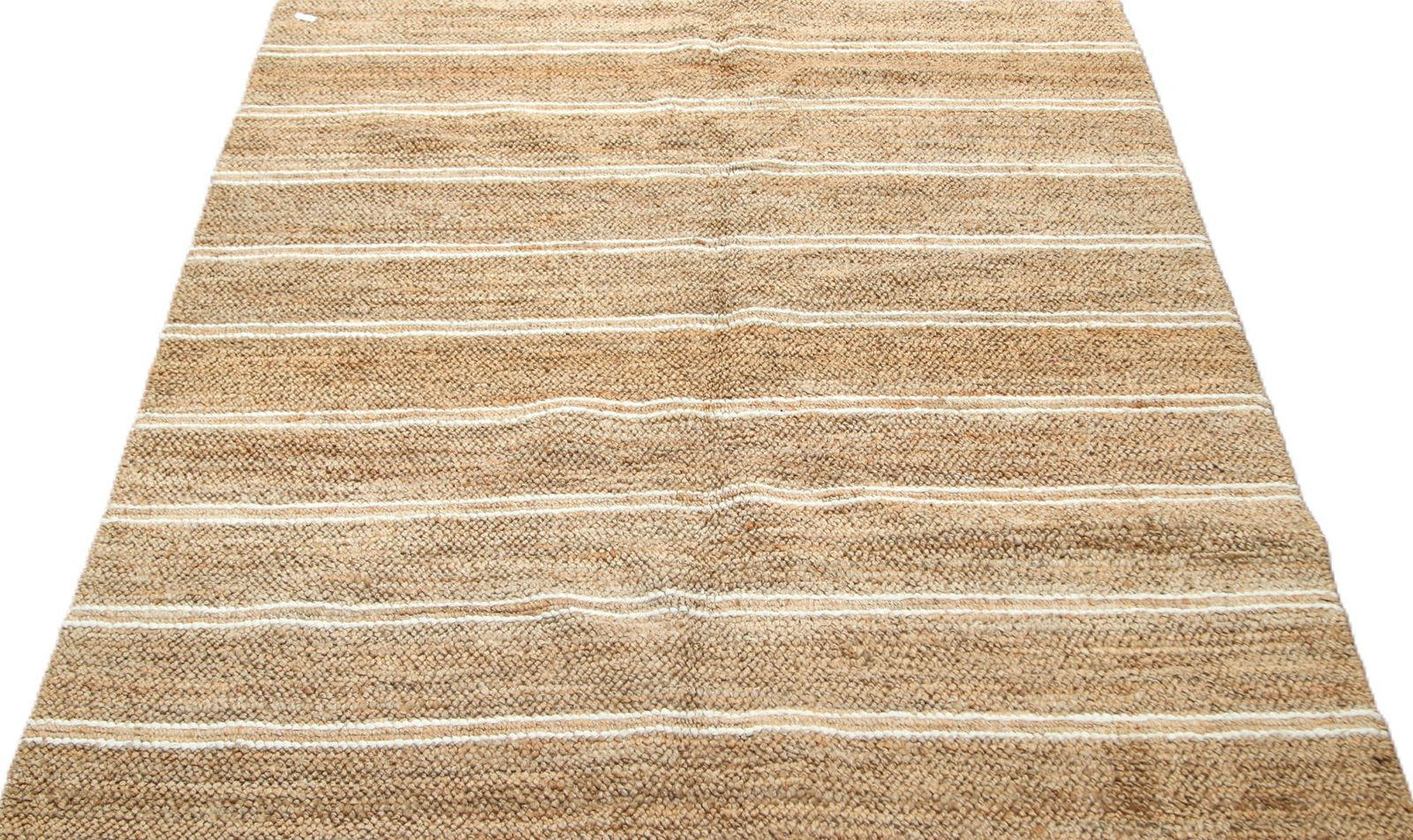 JUTE RUG WITH WHITE STRIPES (1 of 3)