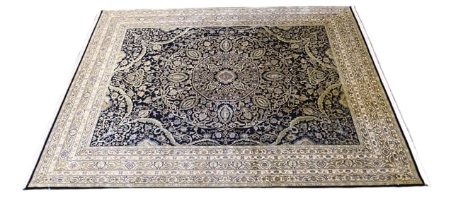 INDO WOOL & SILK RUG