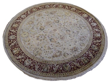 INDO WOOL SILK TABRIZ RUG