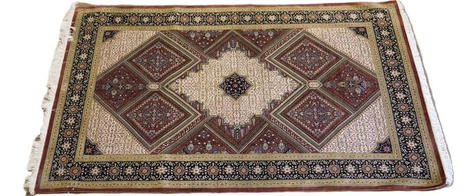 PERRIAN QUM SILK RUG