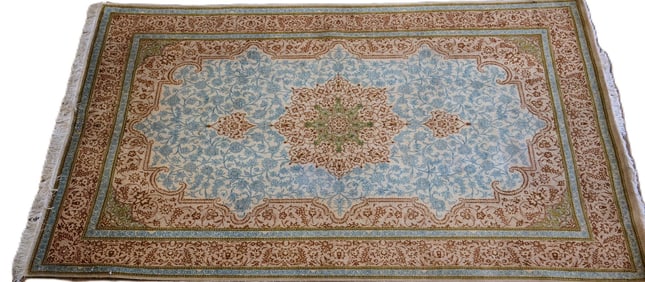 PERRIAN QUM SILK RUG