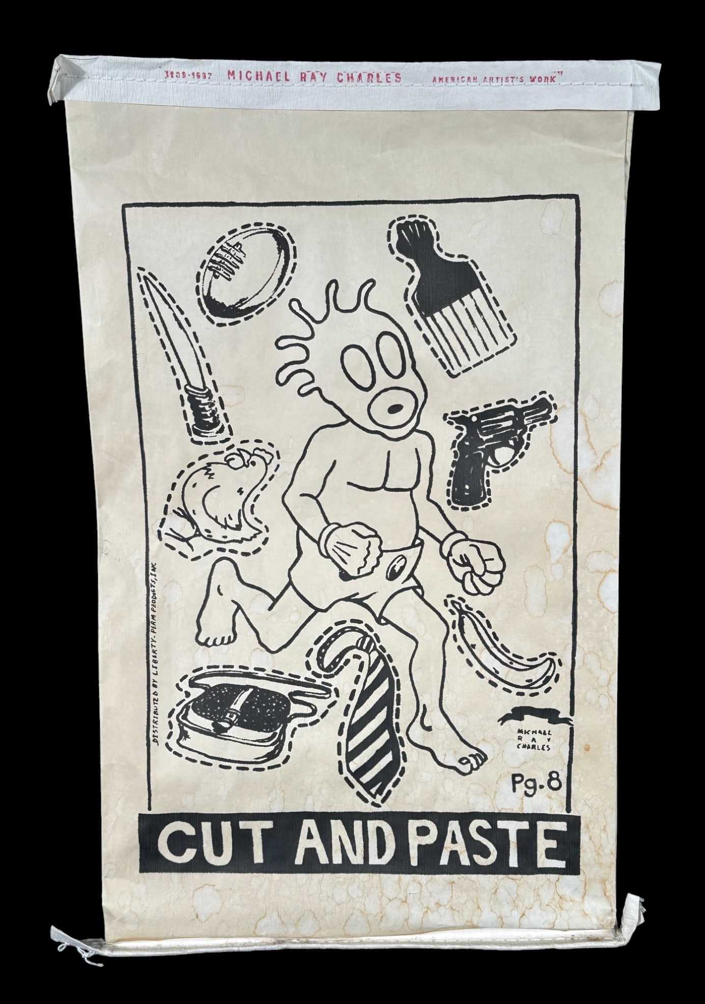 MICHAEL RAY CHARLES "CUT AND PASTE" SET UNOPENED: MICHAEL RAY CHARLES "CUT AND PASTE" SET UNOPENED SILKSCREEN ON PAPER Height: 25 in. by Width: 14