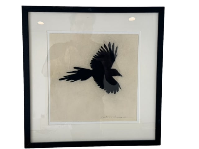 CORRINE JONES PASTEL AND CHARCOAL 2011: CORRINE JONES PASTEL AND CHARCOAL 2011 "THIRTEEN WAYS TO LOOK AT A BLACKBIRD" Height: 16 in. by Width: 16