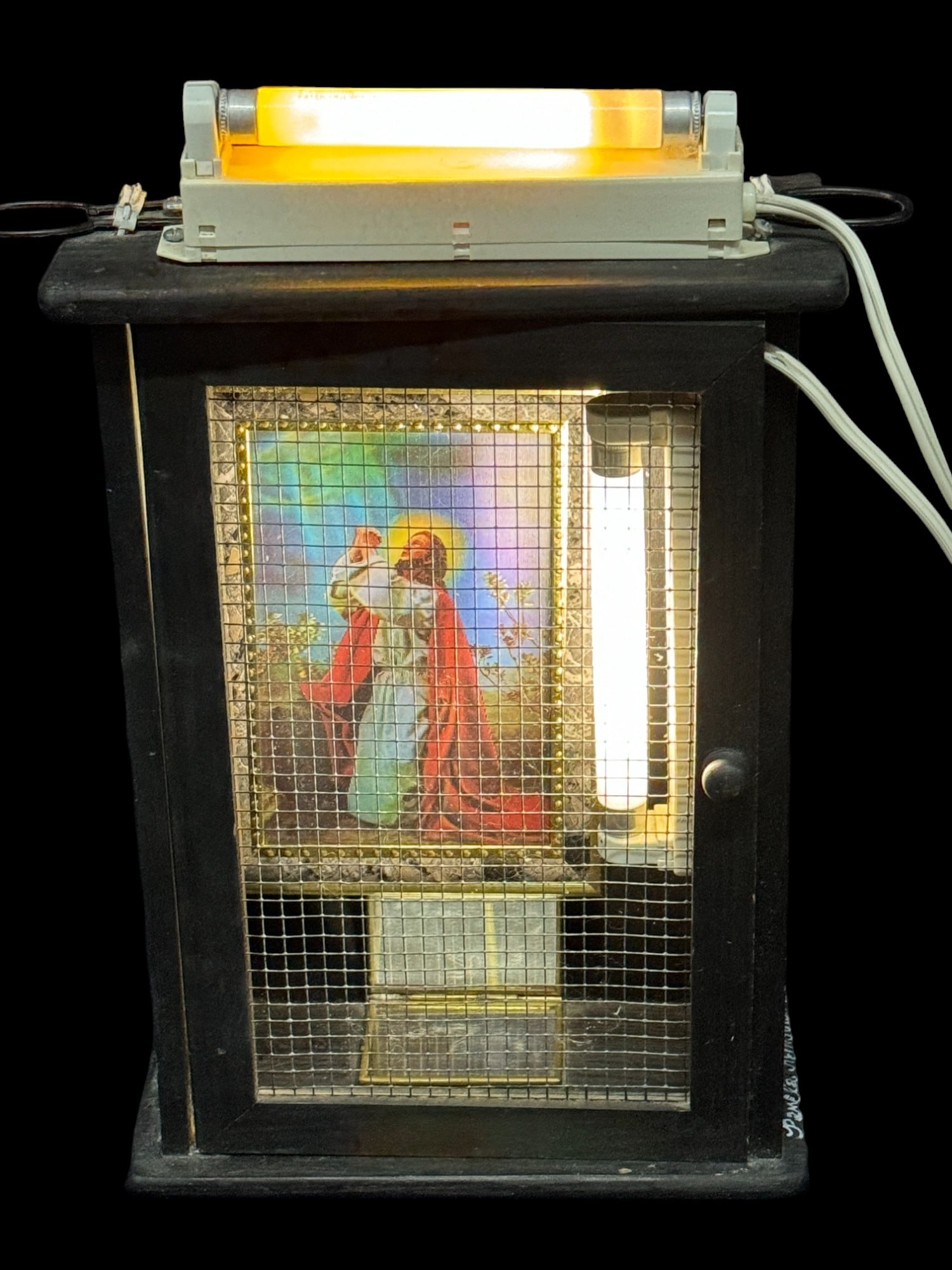 PAMELA REINGOLD "ELECTRIC JESUS": PAMELA REINGOLD "ELECTRIC JESUS" Height: 14 in. by Width: 9 in. by Depth: 4.5