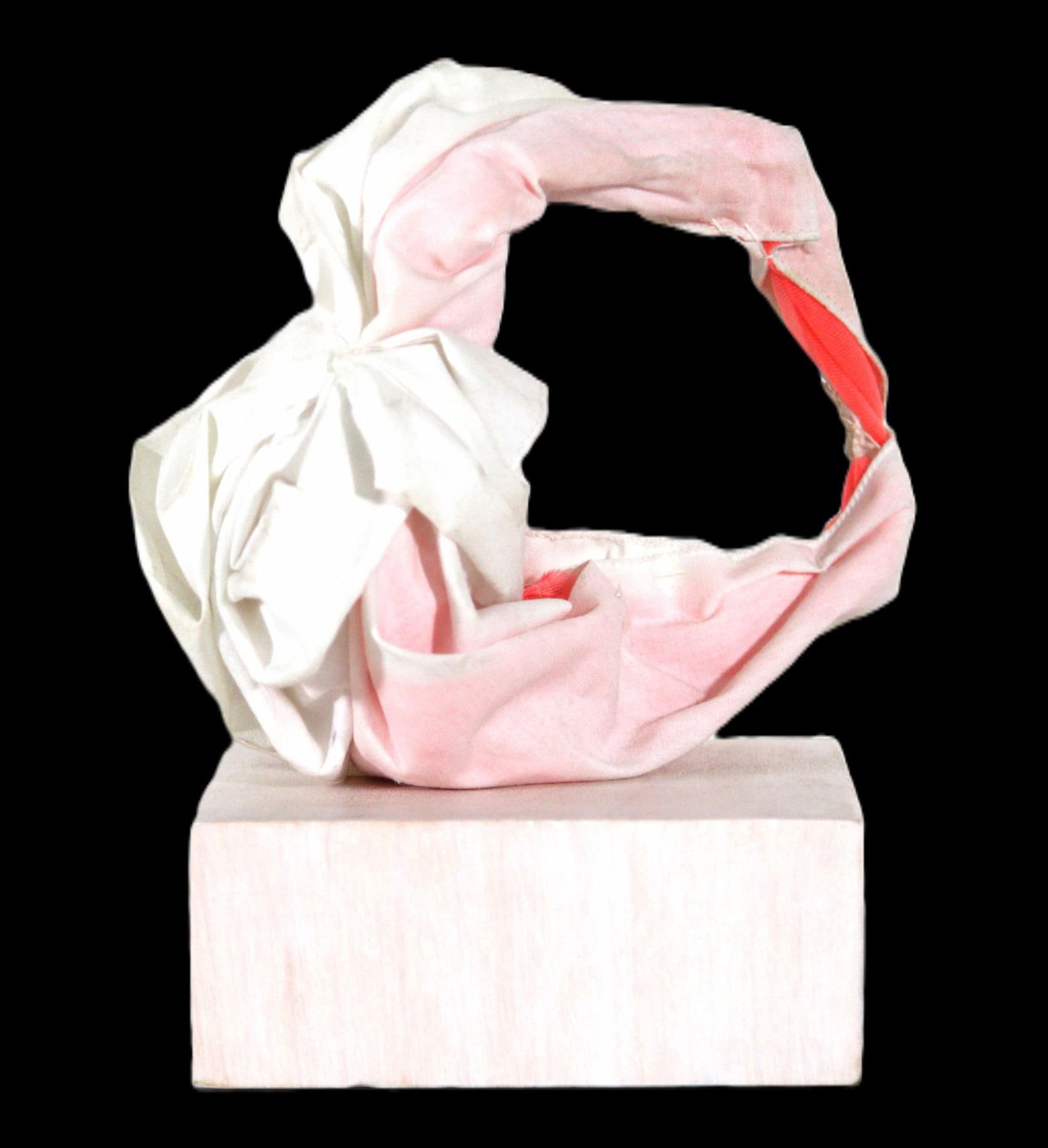 JOE HAVEL FABRIC RING ON BLACK: JOE HAVEL FABRIC RING ON BLACK Height: 8 in. by Width: 5 in. by Depth: 7