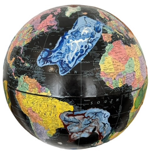 MICHAEL MEAZELL "WORLD IN CHAOS" MIXED MEDIA (1 of 3)