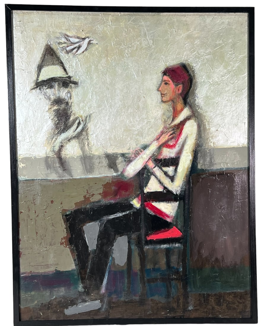 DAVID ADICKES ACRYLIC ON ARTIST'S BOARD (1 of 4)