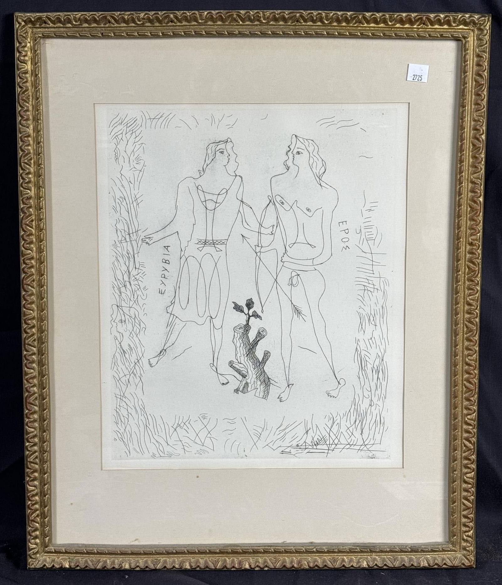GEORGES BRAQUE "EROS AND EURYBIA" ETCHING (1 of 5)