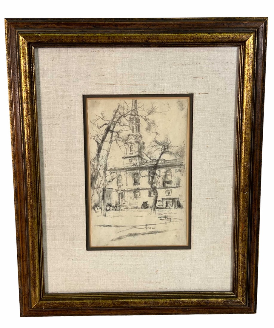 FRAMED CATHEDRAL DRAWING (1 of 3)